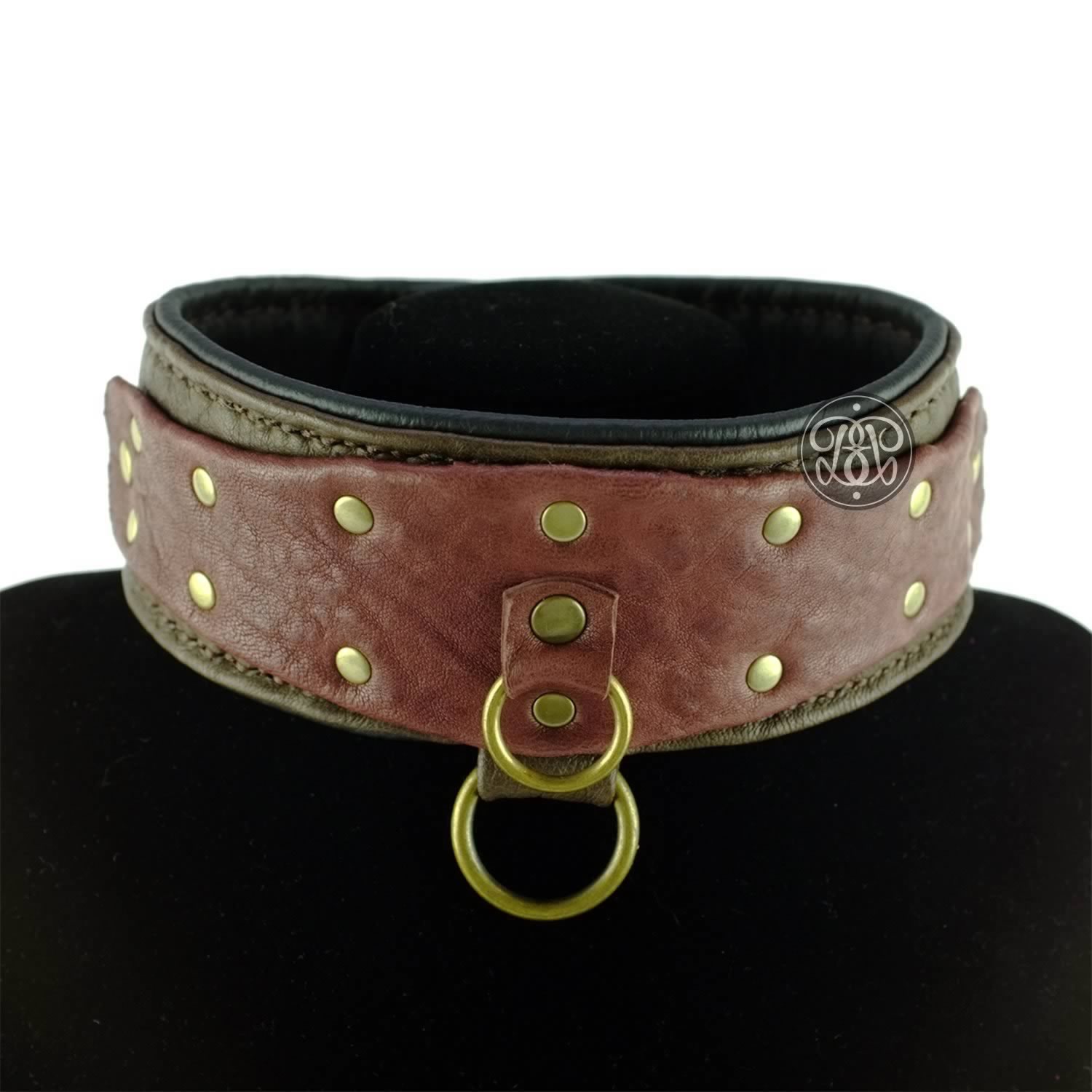 Male Leather Slave Collar Submissive Collars Hand Made